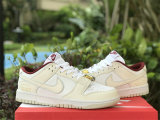 Authentic Nike Dunk Low Rice White/White