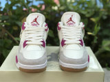 Authentic Nike SB x Air Jordan 4 GS White/Fuchsia