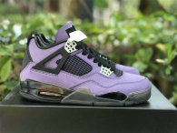 Authentic Travis Scott x Air Jordan 4 GS Purple