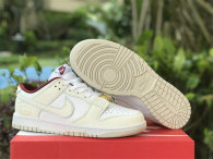 Authentic Nike Dunk Low Rice White/White