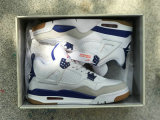 Authentic Nike SB x Air Jordan 4 GS White/Royal Blue