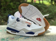 Authentic Nike SB x Air Jordan 4 GS White/Royal Blue