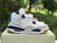 Authentic Nike SB x Air Jordan 4 White/Royal Blue