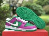 Authentic Nike Dunk Low Purple/Green/White