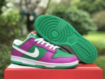 Authentic Nike Dunk Low Purple/Green/White Authentic Nike Dunk Low Purple/Green/White