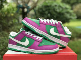Authentic Nike Dunk Low Purple/Green/White