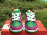 Authentic Nike Dunk Low Purple/Green/White