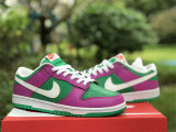 Authentic Nike Dunk Low Purple/Green/White