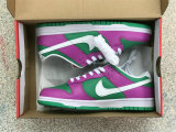 Authentic Nike Dunk Low Purple/Green/White
