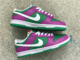 Authentic Nike Dunk Low Purple/Green/White