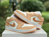 Authentic Air Jordan 1 Low Sunset Haze/Bright Citrus