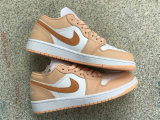 Authentic Air Jordan 1 Low Sunset Haze/Bright Citrus