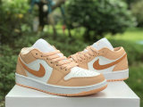 Authentic Air Jordan 1 Low Sunset Haze/Bright Citrus