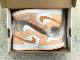 Authentic Air Jordan 1 Low Sunset Haze/Bright Citrus