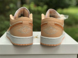 Authentic Air Jordan 1 Low Sunset Haze/Bright Citrus