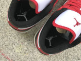Authentic Air Jordan 1 Low White/Gym Red/Black-Sail