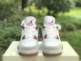 Authentic Nike SB x Air Jordan 4 White/Dark Red