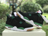 Authentic Nike SB x Air Jordan 4 White/Black/Green