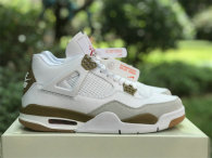 Authentic Nike SB x Air Jordan 4 White/Camel