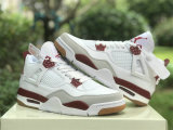 Authentic Nike SB x Air Jordan 4 White/Dark Red