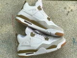 Authentic Nike SB x Air Jordan 4 White/Camel