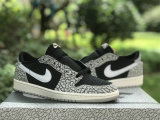 Authentic Air Jordan 1 Low GS “Black Cement”