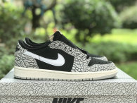 Authentic Air Jordan 1 Low “Black Cement”