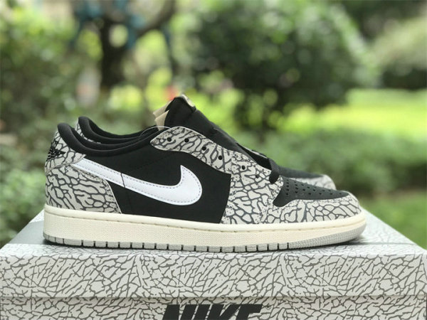 Authentic Air Jordan 1 Low “Black Cement”