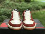 Authentic Air Jordan 1 Low OG White/Black/Red