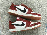 Authentic Air Jordan 1 Low OG White/Black/Red