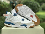 Authentic Nike SB x Air Jordan 4 White/Light Blue