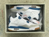 Authentic Nike SB x Air Jordan 4 White/Light Blue