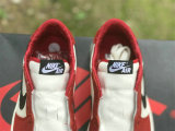 Authentic Air Jordan 1 Low OG White/Black/Red