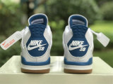 Authentic Nike SB x Air Jordan 4 White/Light Blue