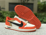 Authentic Off White x Air Jordan 1 Low Orange