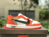 Authentic Off White x Air Jordan 1 Low Orange