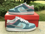 Authentic Nike Dunk Low Blue/Pink/Grey/Black