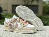 Authentic Nike Dunk Low White/MTLC RED BRONZE