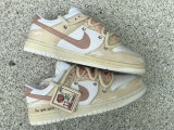 Authentic Nike Dunk Low White/MTLC RED BRONZE