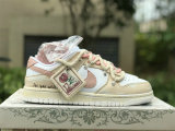 Authentic Nike Dunk Low White/MTLC RED BRONZE