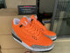 Authentic Air Jordan 3 Orange