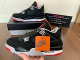 Authentic Air Jordan 4  Bred  2019