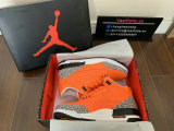 Authentic Air Jordan 3 Orange