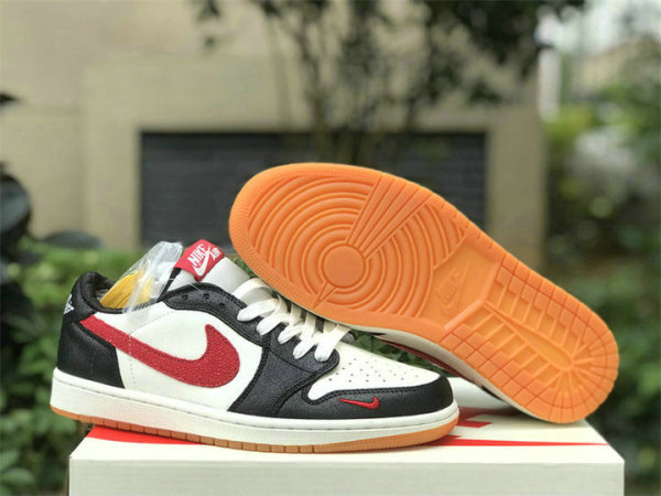 Authentic Air Jordan 1 Low Red/White