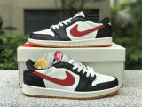 Authentic Air Jordan 1 Low Red/White