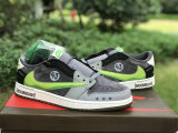Authentic Travis Scott x Air Jordan 1 Low OG GS Grey/Black/Green/White