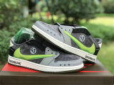 Authentic Travis Scott x Air Jordan 1 Low OG Grey/Black/Green/White