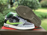 Authentic Travis Scott x Air Jordan 1 Low OG Grey/Black/Green/White
