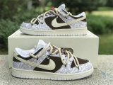 Authentic Nike Dunk Low “White Paisley”