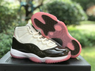 Authentic Air Jordan 11 White/Black/Pink